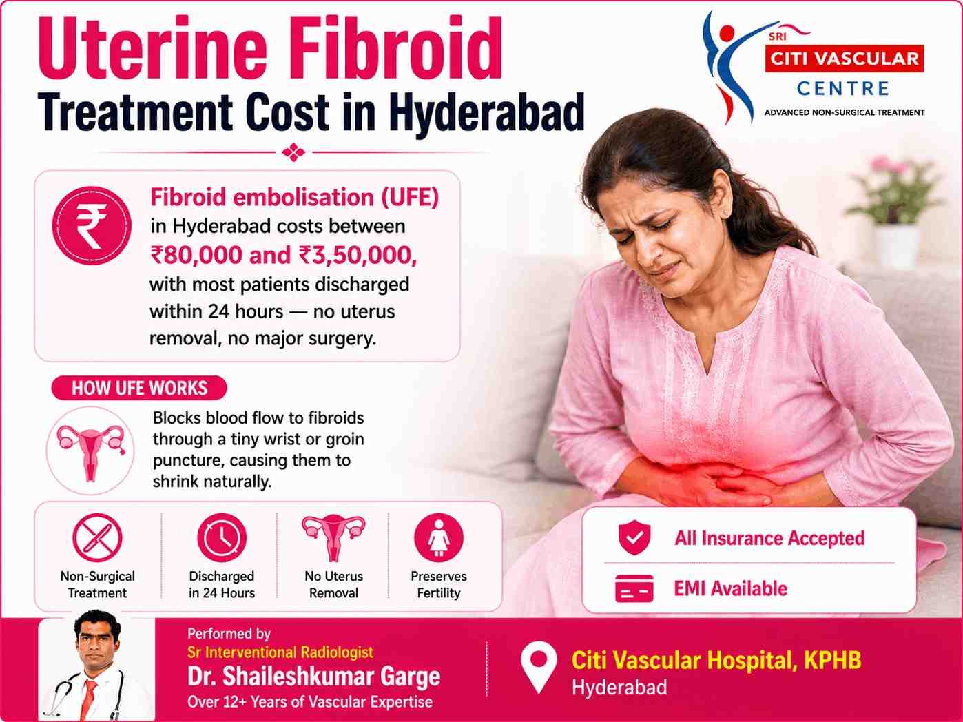 uterine fibroid treatment cost Hyderabad 
fibroid embolisation cost hyderabad
uterine fibroid embolization treatment in hyderabad
non surgical fibroid treatment cost hyderabad
best uterine fibroid